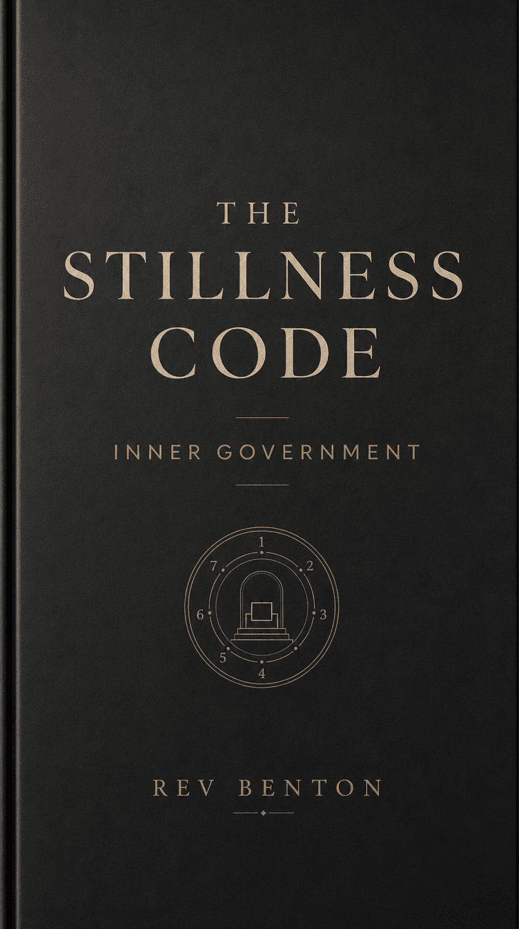 The Stillness Code — Inner Government, by Rev Benton. Hardcover with the Vacant Seat seal.